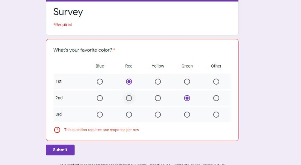 How To Add Tables In Google Forms?